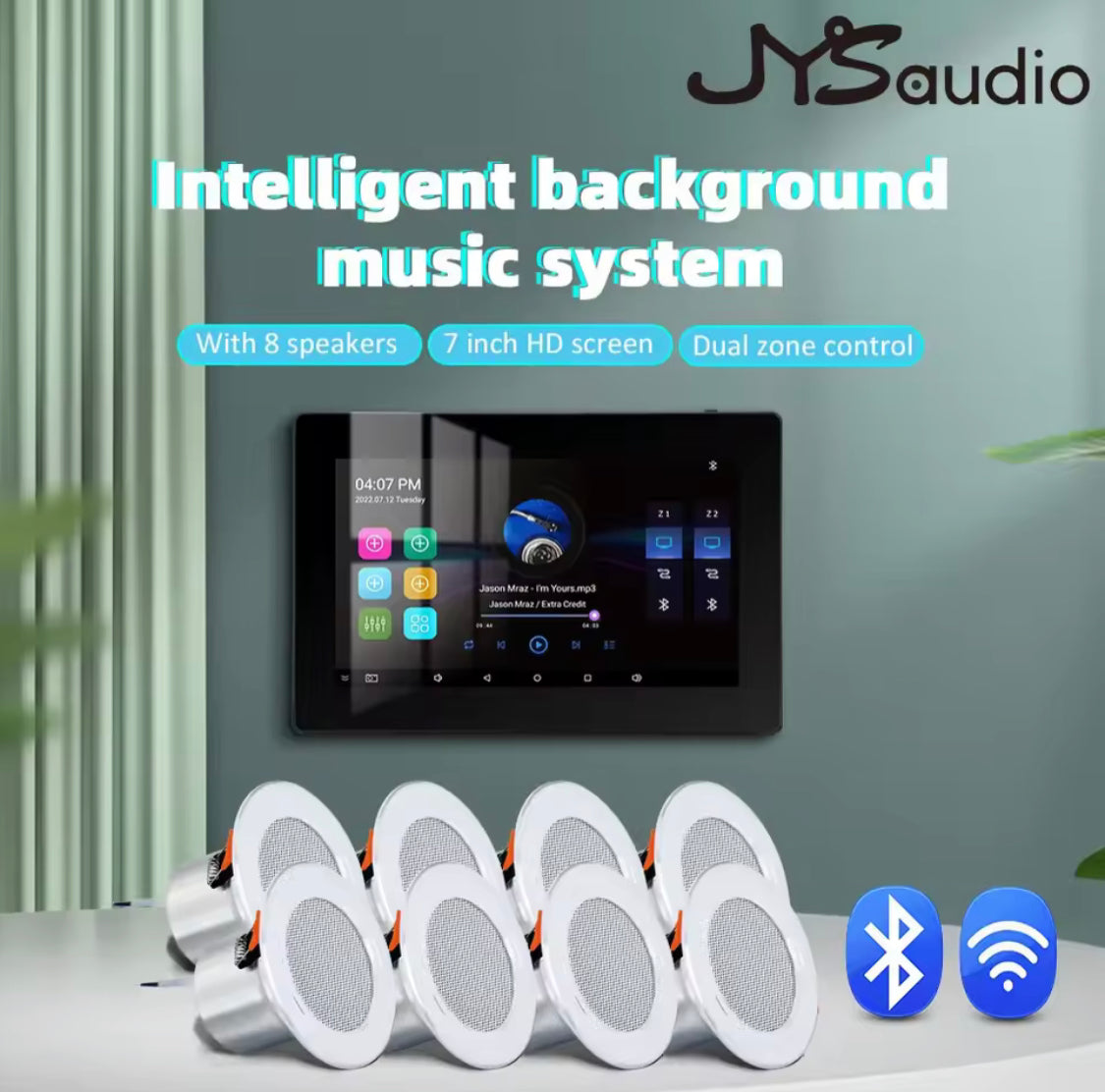 Wi-Fi Bluetooth Wall Amplifier