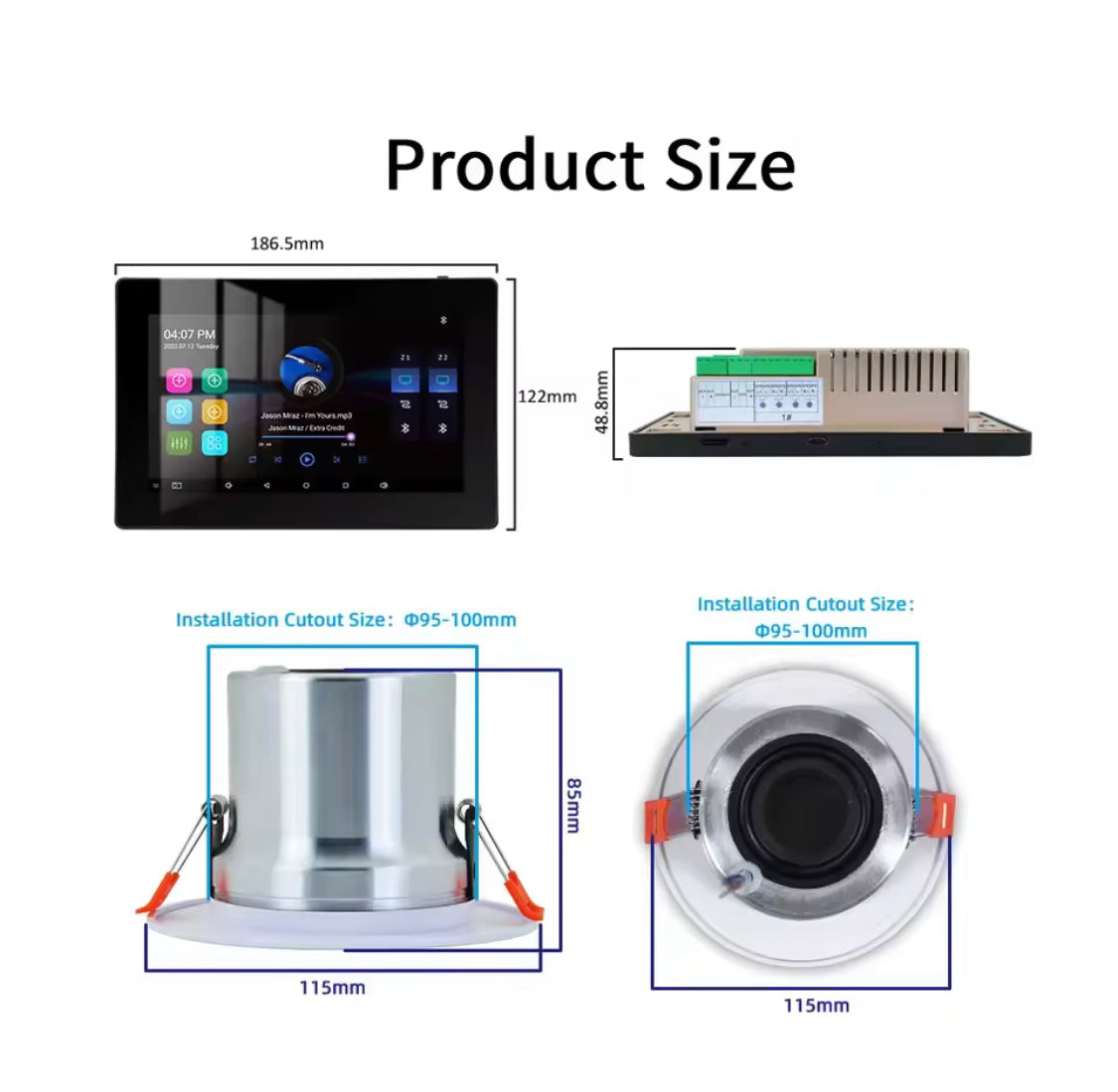 Wi-Fi Bluetooth Wall Amplifier